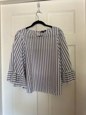 Blue and White Stripe Athena Marie Top